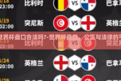 世界杯盘口合法吗?-世界杯盘口，公正与法律的平衡