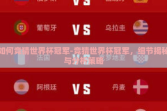 如何竞猜世界杯冠军-竞猜世界杯冠军，细节揭秘与分析策略