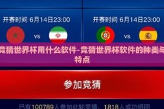 竞猜世界杯用什么软件-竞猜世界杯软件的种类与特点