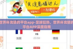世界杯竞猜的平台app-足球狂热，世界杯竞猜的平台APP深度指南