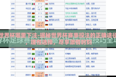世界杯哪里下注-揭秘世界杯赛事投注的正确途径，理性选择，尽享激情时刻