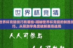 世界杯竞猜技巧有哪些-揭秘世界杯竞猜的制胜技巧，从预测学角度破解赛场迷局