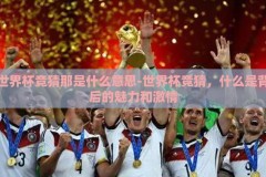 世界杯竞猜那是什么意思-世界杯竞猜，什么是背后的魅力和激情