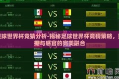 足球世界杯竞猜分析-揭秘足球世界杯竞猜策略，数据与感官的完美融合