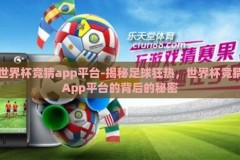 世界杯竞猜app平台-揭秘足球狂热，世界杯竞猜App平台的背后的秘密