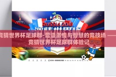 竞猜世界杯足球群-营造激情与智慧的竞技场 —— 竞猜世界杯足球群体验记