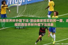 巴西世界杯外围下注-足坛盛宴背后的另一面，透视巴西世界杯外围下注现象