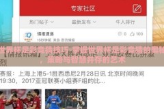 世界杯足彩竞猜技巧-掌握世界杯足彩竞猜的奥秘，策略与智慧并存的艺术