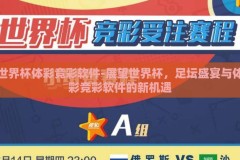 世界杯体彩竞彩软件-展望世界杯，足坛盛宴与体彩竞彩软件的新机遇