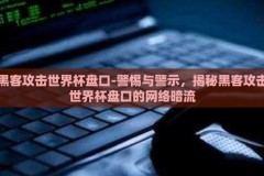 黑客攻击世界杯盘口-警惕与警示，揭秘黑客攻击世界杯盘口的网络暗流