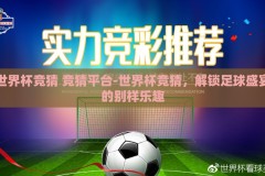 世界杯竞猜 竞猜平台-世界杯竞猜，解锁足球盛宴的别样乐趣
