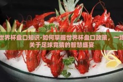 世界杯盘口知识-如何掌握世界杯盘口政策，一场关于足球竞猜的智慧盛宴