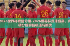 2026世界杯竞猜分组-2026世界杯足球盛宴，竞猜分组的新机遇与挑战