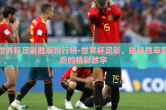 世界杯足彩胜率排行榜-世界杯足彩，揭秘胜率背后的精彩数字
