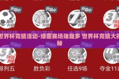 世界杯竞猜活动-绿茵赛场赌趣多 世界杯竞猜大揭秘