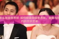 怎么竞猜世界杯-如何精确竞猜世界杯，策略与技巧的交织艺术