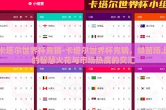 卡塔尔世界杯竞猜-卡塔尔世界杯竞猜，绿茵场上的智慧火花与市场热度的交汇