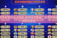 世界杯竞猜玩法赔率-探索奇妙赛程，世界杯竞猜与赔率策略