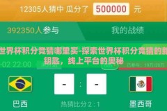 世界杯积分竞猜哪里买-探索世界杯积分竞猜的新钥匙，线上平台的奥秘