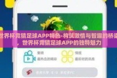 世界杯竞猜足球APP特色-构筑激情与智趣的桥梁，世界杯竞猜足球APP的独特魅力