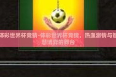 体彩世界杯竞猜-体彩世界杯竞猜，热血激情与智慧博弈的舞台