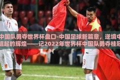 中国队勇夺世界杯盘口-中国足球新篇章，逆境中崛起的辉煌——记2022年世界杯中国队勇夺桂冠