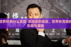 世界杯用什么竞猜-足球迷的盛宴，世界杯竞猜的乐趣与策略
