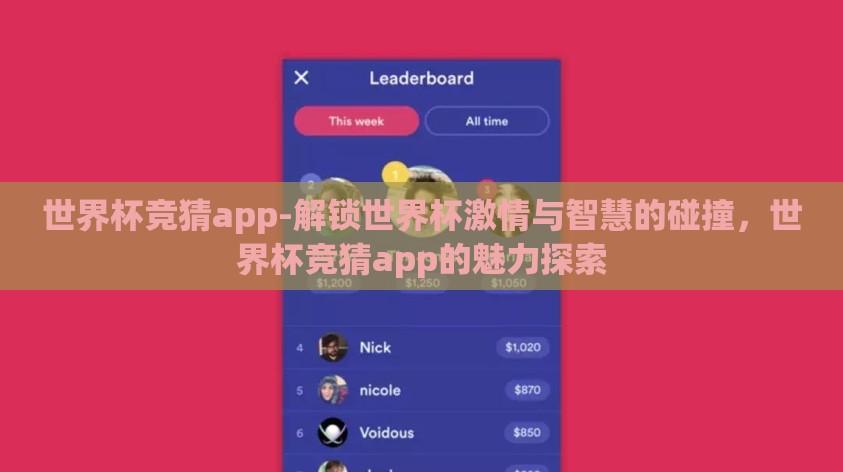 世界杯竞猜app-解锁世界杯激情与智慧的碰撞,世界杯竞猜app的魅力探索 世界杯竞猜app-解锁世界杯激情与智慧的碰撞,世界杯竞猜app的魅力探索