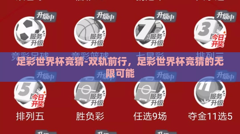 足彩世界杯竞猜-双轨前行,足彩世界杯竞猜的无限可能 足彩世界杯竞猜-双轨前行,足彩世界杯竞猜的无限可能