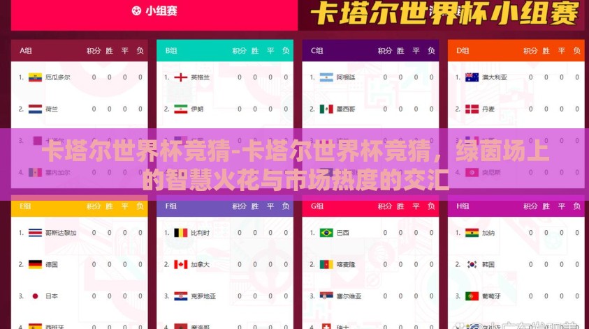 卡塔尔世界杯竞猜-卡塔尔世界杯竞猜,绿茵场上的智慧火花与市场热度的交汇 卡塔尔世界杯竞猜-卡塔尔世界杯竞猜,绿茵场上的智慧火花与市场热度的交汇