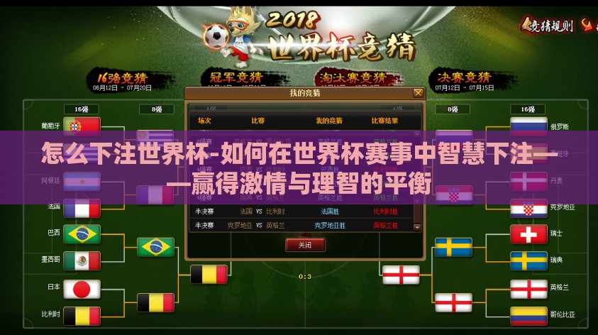 怎么下注世界杯-如何在世界杯赛事中智慧下注——赢得激情与理智的平衡