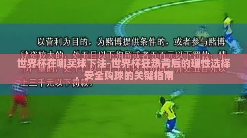 世界杯在哪买球下注-世界杯狂热背后的理性选择,安全购球的关键指南 世界杯在哪买球下注-世界杯狂热背后的理性选择,安全购球的关键指南