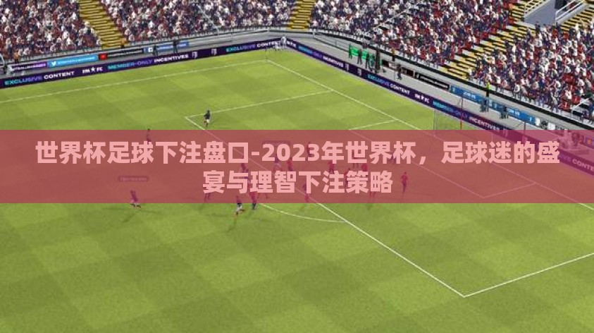 世界杯足球下注盘口-2023年世界杯,足球迷的盛宴与理智下注策略 世界杯足球下注盘口-2023年世界杯,足球迷的盛宴与理智下注策略